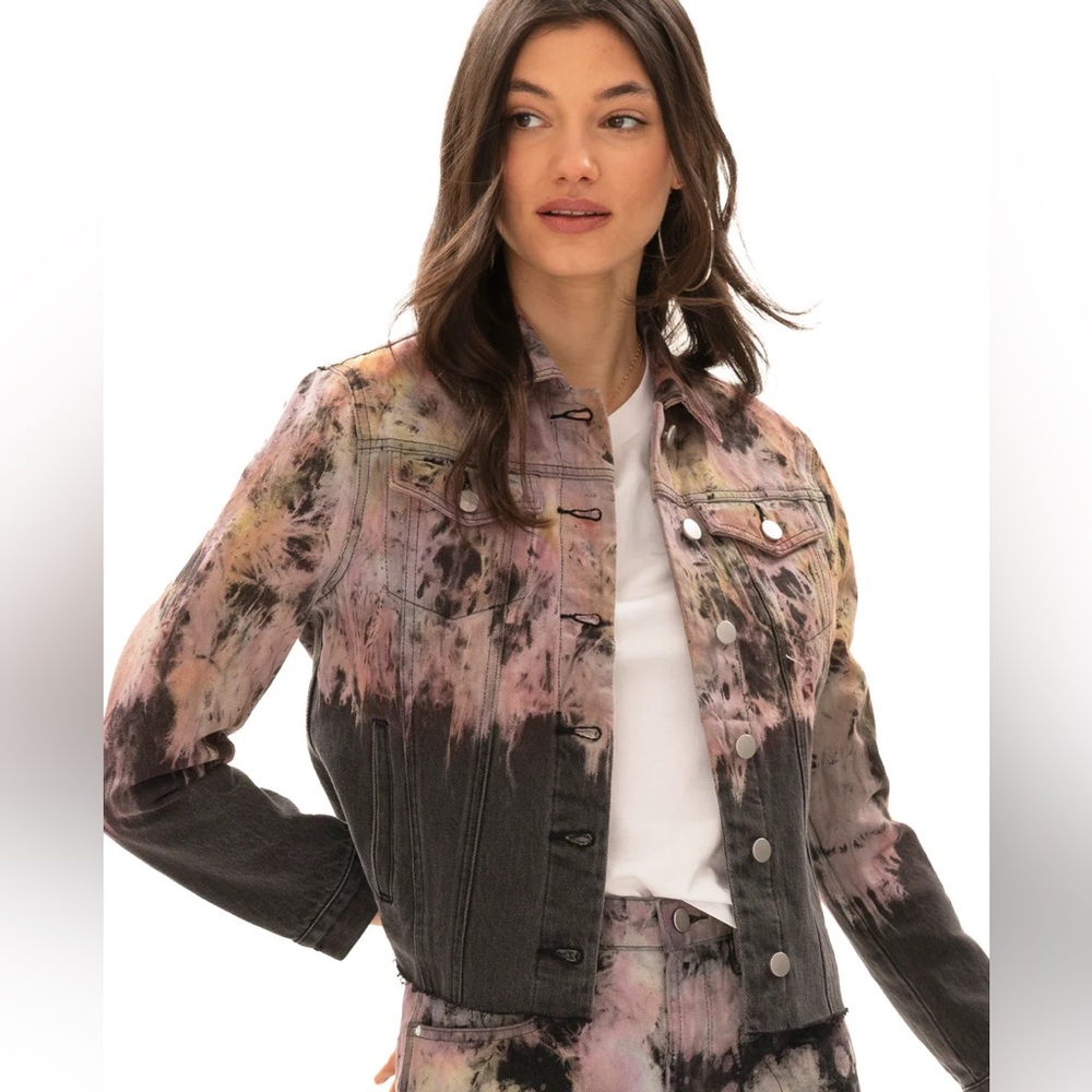Blue Revival Daria Tie Dye Trucker Jacket